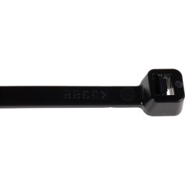1 Bag of 100 - RS PRO Cable Tie, 203mm x 4.6 mm, Black Nylon, Pk-100