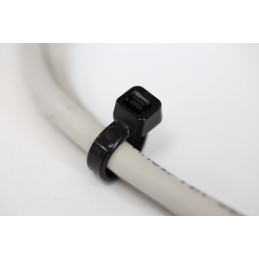 1 Bag of 100 - RS PRO Cable Tie, 203mm x 4.6 mm, Black Nylon, Pk-100