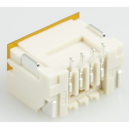 5 pcs - JST ZE Series Straight Surface Mount PCB Header, 4 Contact(s), 1.5mm Pitch, 1 Row(s), Shrouded