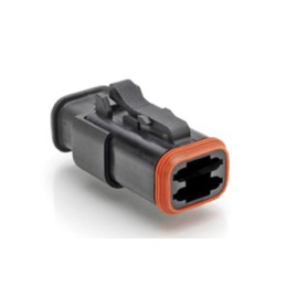 5 pcs - Amphenol Industrial, AT Automotive Connector Plug 4 Way, Crimp Termination