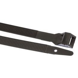 1 Bag of 100 - HellermannTyton Cable Tie, 175mm x 9 mm, Black Polyamide 6.6 (PA66), Pk-100