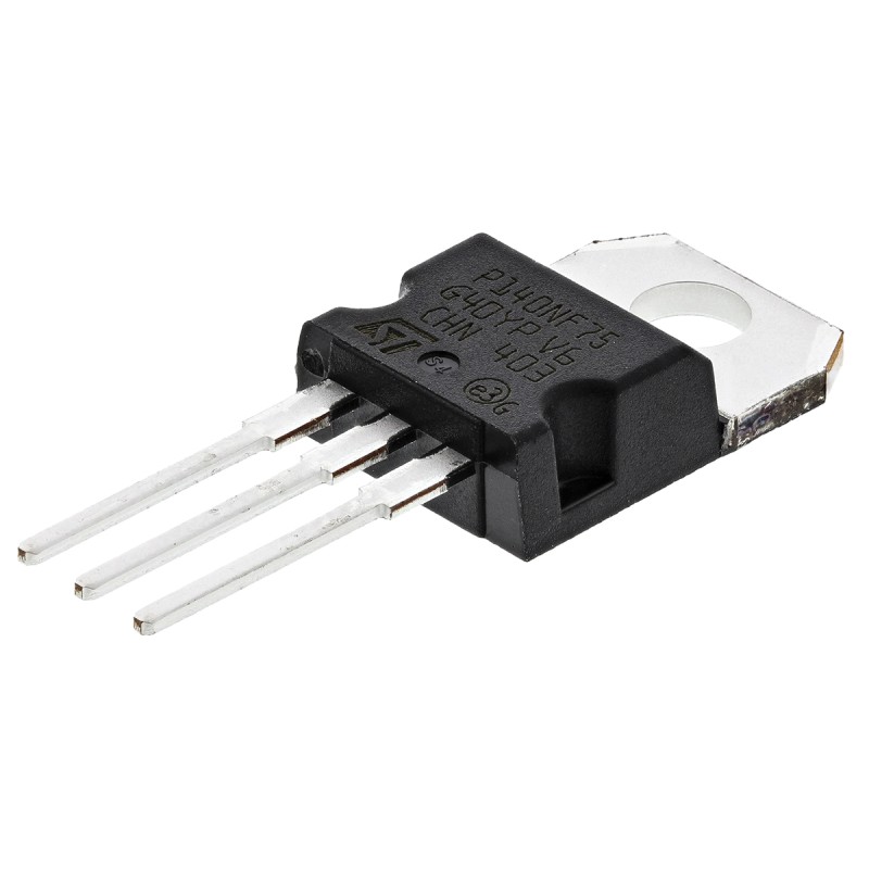 20 pcs - STP140NF75 N-Channel MOSFET, 120 A, 75 V, 3-Pin TO-220 STMicroelectronics STP140NF75
