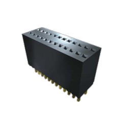 1 pcs - Samtec SMS Series Straight Through Hole Mount PCB Socket, 20-Contact, 1-Row, 1.27mm Pitch, Solder Termination