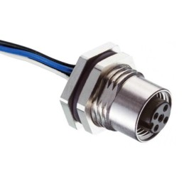 1 pcs - RS PRO Straight Female 5 way M12 to Unterminated Sensor Actuator Cable, 300mm