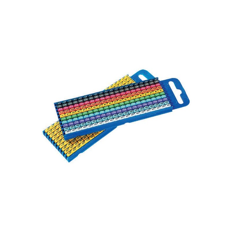 1 Bag of 200 - HellermannTyton WIC2 Snap On Cable Markers, Yellow, Pre-printed 'G, H, J, K, L, O, Q, X, Y, Z', 2.8 - 3.8 Cable