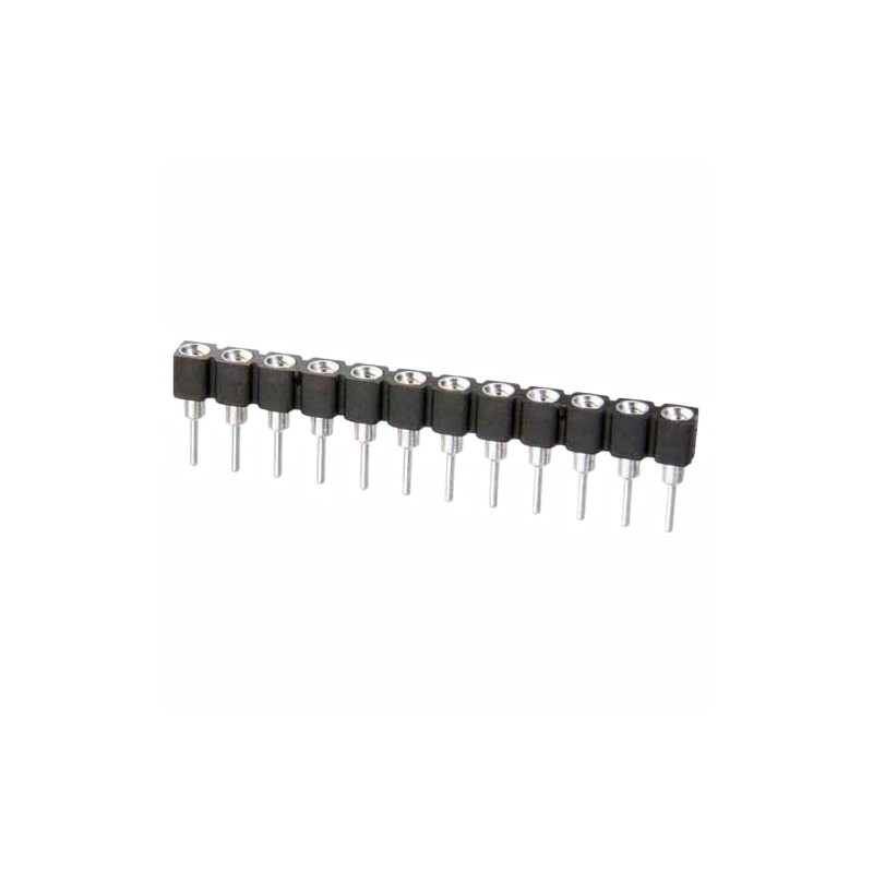 5 pcs - 20 Way HARWIN Vertical Through Hole 2.54mm SIL Socket, Solder, 1A