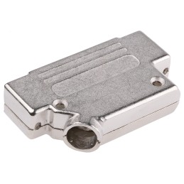 1 pcs - MH Connectors MHD45ZK Series Zinc Angled D Sub Backshell, 37 Way, Strain Relief