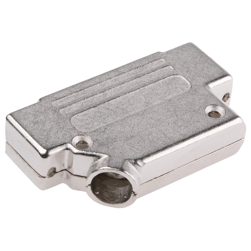 1 pcs - MH Connectors MHD45ZK Series Zinc Angled D Sub Backshell, 37 Way, Strain Relief