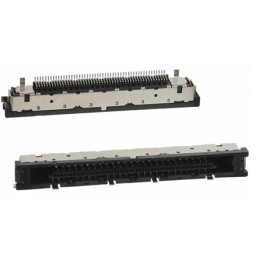 100 pcs - Hirose FX15 Series Right Angle Surface Mount PCB Socket, 51-Contact, 1-Row, 0.5mm Pitch, Solder Termination