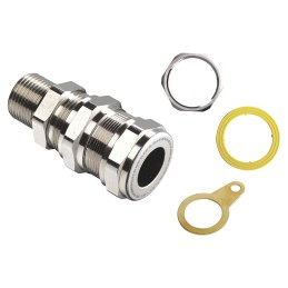 1 Kit - Kopex-EX C1 Series Metallic Stainless Steel Cable Gland Kit, M20 Thread, 6mm Min, 12mm Max, IP66