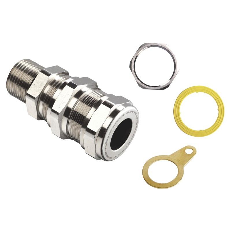 1 Kit - Kopex-EX C1 Series Metallic Stainless Steel Cable Gland Kit, M20 Thread, 6mm Min, 12mm Max, IP66