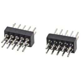 5 pcs - Preci-Dip Straight Through Hole Pin Header, 10 Contact(s), 1.27mm Pitch, 2 Row(s), Unshrouded