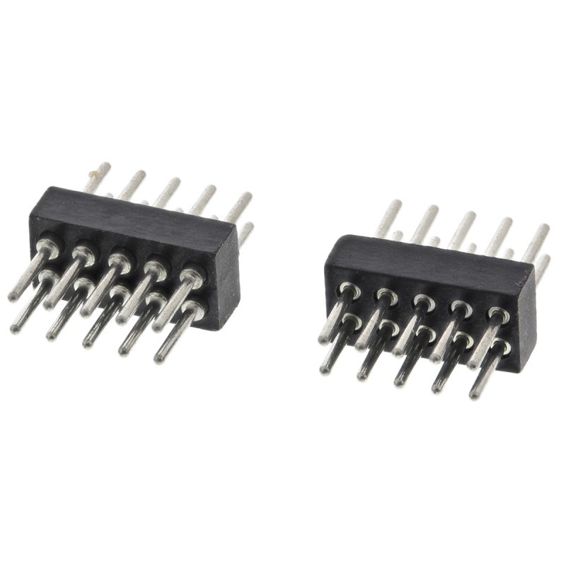 5 pcs - Preci-Dip Straight Through Hole Pin Header, 10 Contact(s), 1.27mm Pitch, 2 Row(s), Unshrouded