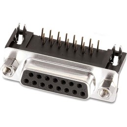 5 pcs - Wurth Elektronik WR 618 9 Way Angled D-sub Connector Socket, 2.77 Pitch, with 4-40 Screw Locks