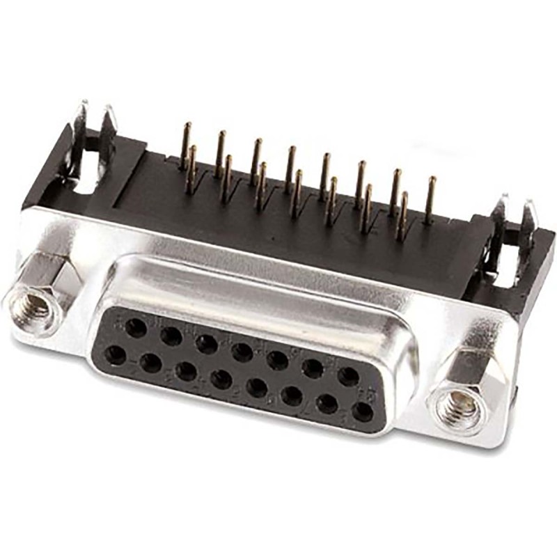 5 pcs - Wurth Elektronik WR 618 9 Way Angled D-sub Connector Socket, 2.77 Pitch, with 4-40 Screw Locks