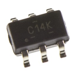 100 pcs - SN74LVC2G14DBVR Texas Instruments SN74LVC2G14DBVR Dual Schmitt Trigger CMOS Inverter, 6-Pin SOT-23