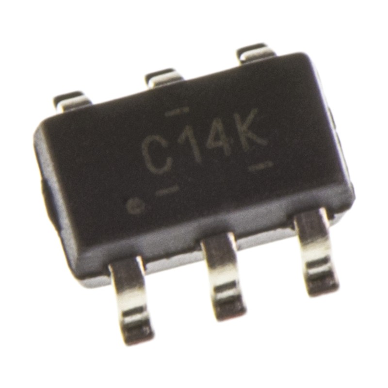 100 pcs - SN74LVC2G14DBVR Texas Instruments SN74LVC2G14DBVR Dual Schmitt Trigger CMOS Inverter, 6-Pin SOT-23