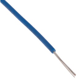 1 Reel of 100 M - RS PRO Blue 0.08 mm² Hook Up Wire, 28 AWG, 7/0.12 mm, 100m, MPPE Insulation