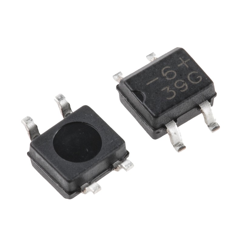 50 pcs - MB6S-E3/45 Vishay Bridge Rectifier, 800mA, 600V, 4-Pin