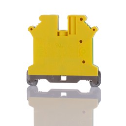 1 pcs - Phoenix Contact USLKG 5-1 Series Green, Yellow Feed Through Terminal Block, 0.2 - 6mm², Single-Level, Screw