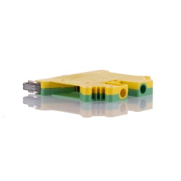 1 pcs - Phoenix Contact USLKG 5-1 Series Green, Yellow Feed Through Terminal Block, 0.2 - 6mm², Single-Level, Screw