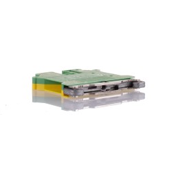 1 pcs - Phoenix Contact USLKG 5-1 Series Green, Yellow Feed Through Terminal Block, 0.2 - 6mm², Single-Level, Screw