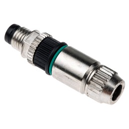 1 pcs - HARTING, HARAX 3 Pole M8, Standard Din Plug, Screw On, Male, Panel Mount