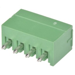 1 pcs - Wurth Elektronik 3.5mm Pitch 4 Way Pluggable Terminal Block, Header, Through Hole, Solder Termination