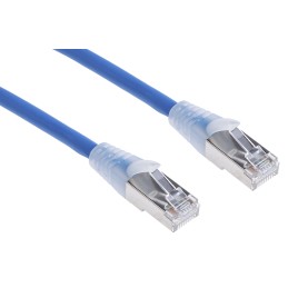 1 pcs - RS PRO Cat6a Male RJ45 to Male RJ45 Ethernet Cable, S/FTP, Blue LSZH Sheath, 1m