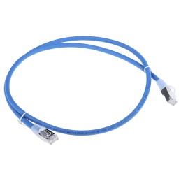 1 pcs - RS PRO Cat6a Male RJ45 to Male RJ45 Ethernet Cable, S/FTP, Blue LSZH Sheath, 1m