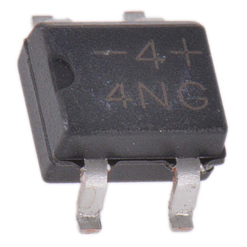 50 pcs - MB4S-E3/45 Vishay Bridge Rectifier, 800mA, 400V, 4-Pin