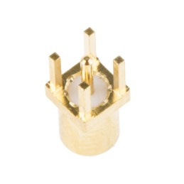 1 pcs - RS PRO, jack PCB Mount MMCX Connector, 50Ω, Solder Termination, Straight Body