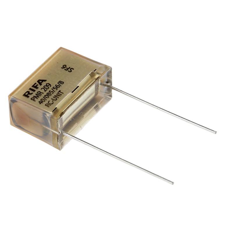 5 pcs - KEMET RC Capacitor 220nF 47Ω Tolerance ±20% 250 V ac, 630 V dc 1-way Through Hole PMR209 Series