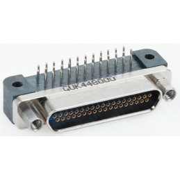 1 pcs - Glenair GMR7580 25 Way Through Hole D-sub Connector Socket, 1.91mm Pitch