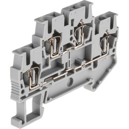 5 pcs - Phoenix Contact STTB 2.5 Series Grey Double Level Terminal Block, 0.08 - 4mm², Double-Level, Spring Clamp