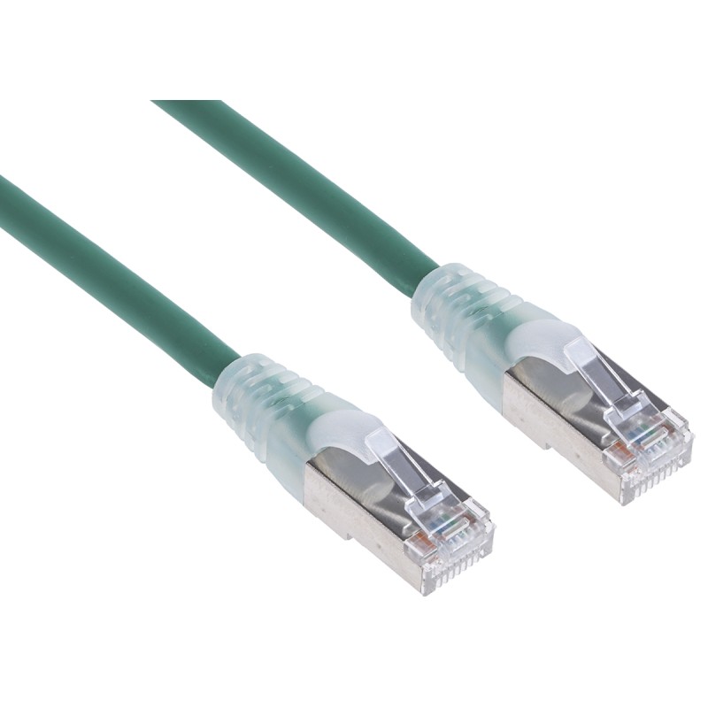 1 pcs - RS PRO Cat6 Male RJ45 to Male RJ45 Ethernet Cable, F/UTP, Green LSZH Sheath, 1m