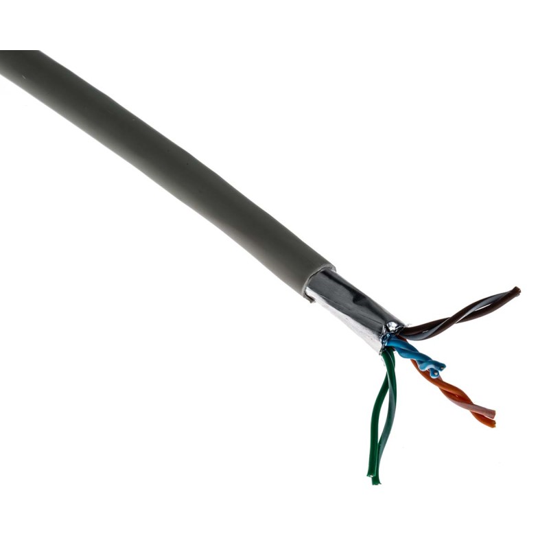 1 Reel of 304 M - Belden Cat5e Ethernet Cable, F/UTP, Grey LSZH Sheath, 305m, Low Smoke Zero Halogen (LSZH)