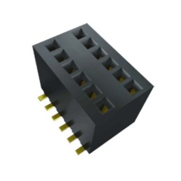 1 pcs - Samtec RSM Series Straight Through Hole Mount PCB Socket, 8-Contact, 2-Row, 1.27mm Pitch, Solder Termination