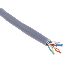 1 Reel of 305 M - RS PRO Cat5e Ethernet Cable, F/UTP, Grey PVC Sheath, 305m