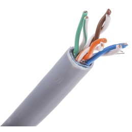 1 Reel of 305 M - RS PRO Cat5e Ethernet Cable, F/UTP, Grey PVC Sheath, 305m