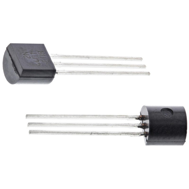 100 pcs - 2N4401BU onsemi 2N4401 NPN Transistor, 600 mA, 40 V, 3-Pin TO-92