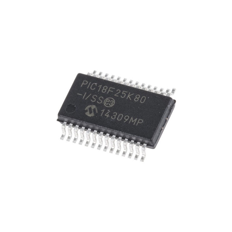 10 pcs - PIC18F25K80-I/SS Microchip PIC18F25K80-I/SS, 8bit PIC Microcontroller, PIC18F, 64MHz, 32 kB Flash, 28-Pin SSOP