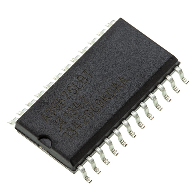 10 pcs - A3967SLBTR-T Allegro Microsystems A3967SLBTR-T, Stepper Motor Driver IC, 30 V 0.75A 24-Pin, SOIC W