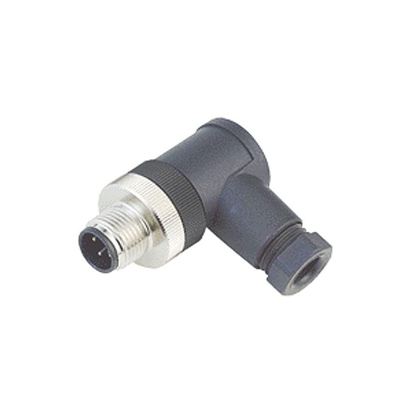 1 pcs - Binder Circular Connector, 5 Contacts, Cable Mount, M12 Connector, Plug, Male, IP67, 713 Series