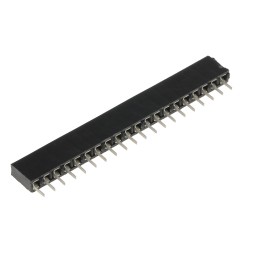 5 pcs - Winslow Straight Through Hole Mount PCB Socket Strip, 20-Contact, 1-Row, 2.54mm Pitch, Solder Termination