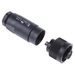 1 pcs - binder Circular Connector, 7 Contacts, Cable Mount, Socket, Female, IP67, 693 Series