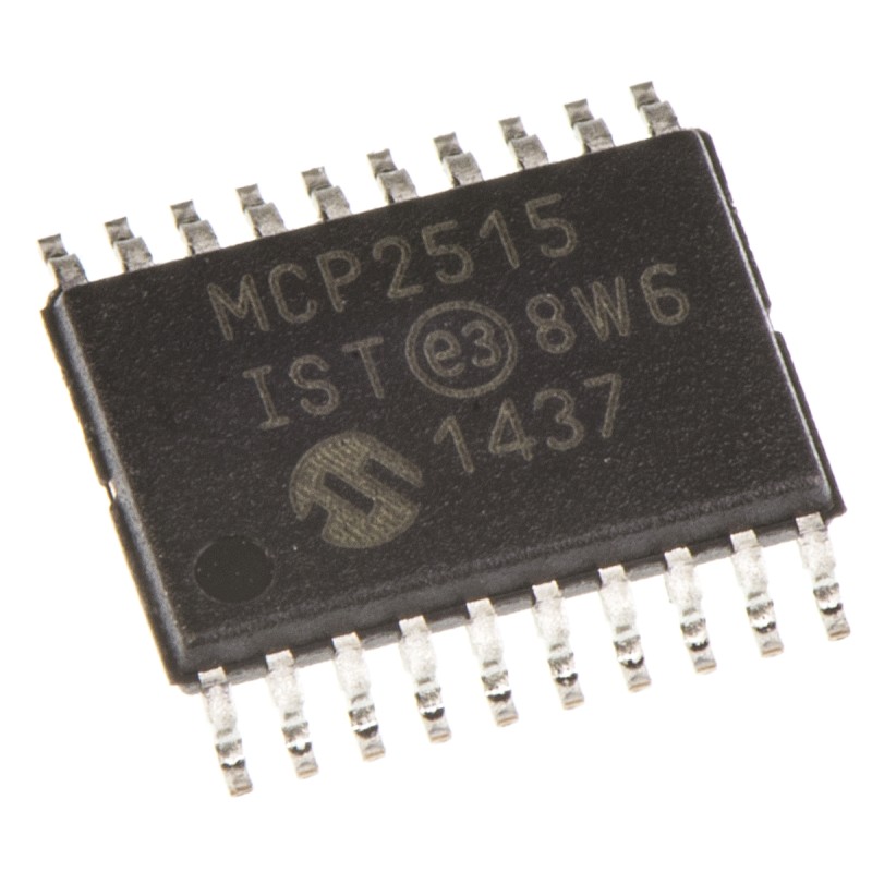 10 pcs - MCP2515-I/ST Microchip MCP2515-I/ST, CAN Controller 1Mbps CAN 2.0B, 20-Pin TSSOP