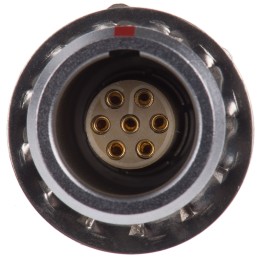 1 pcs - Lemo Circular Connector, 7 Contacts, Panel Mount, Socket, Female, IP50, 0B Series
