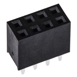 5 pcs - HARWIN Straight Through Hole Mount PCB Socket, 8-Contact, 2-Row, 2.54mm Pitch, Solder Termination