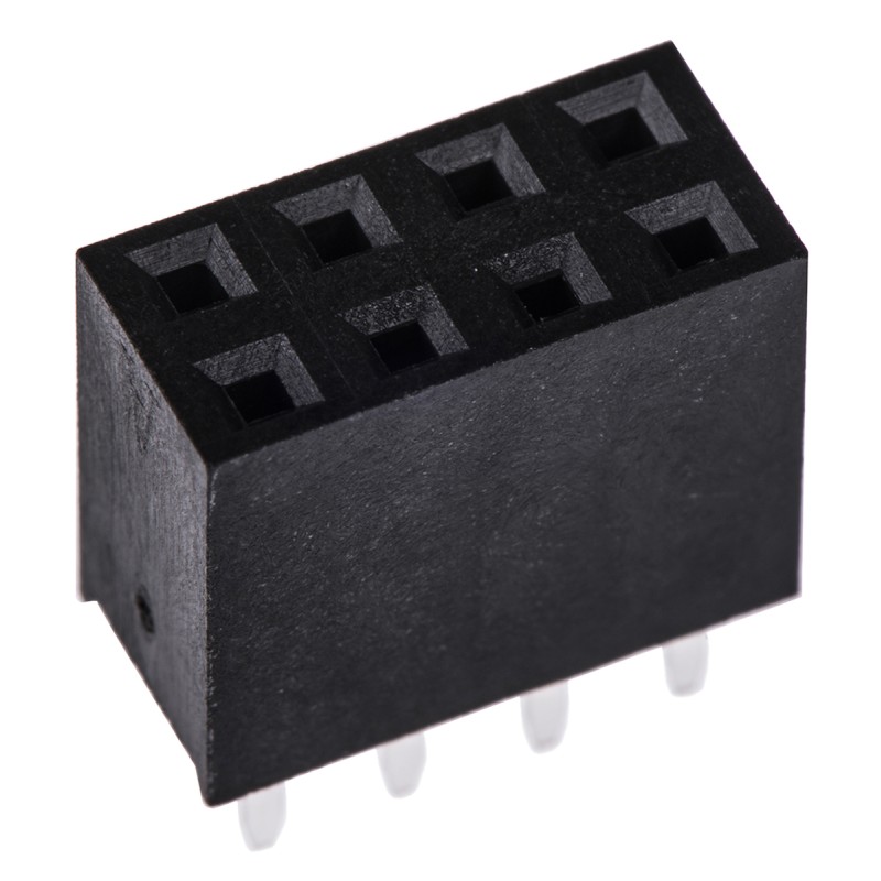 5 pcs - HARWIN Straight Through Hole Mount PCB Socket, 8-Contact, 2-Row, 2.54mm Pitch, Solder Termination